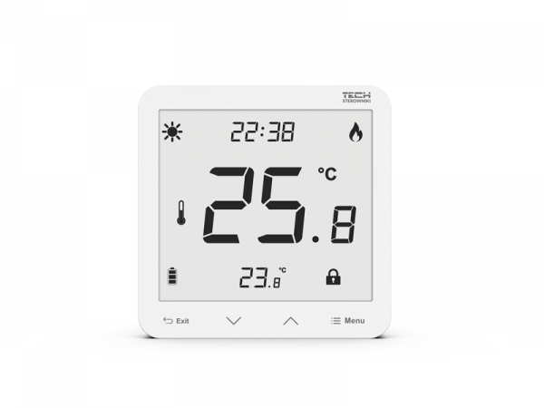 TECH EU-297 V3 drátový dvoupolohový pokojový termostat