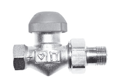 HERZ Termostatický ventil TS-98-VHF, 3/4' přímý, M30x1,5 s přednastavením,šedá krytka