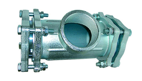 T-kus AGA TK 2 1/2' s vnitřním závitem, 74,9-76,6mm, litina