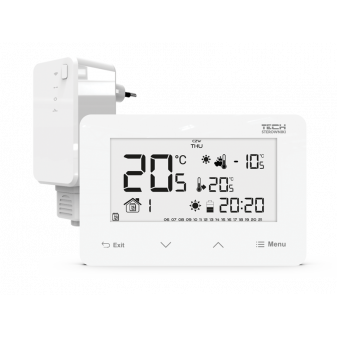 TECH EU-293 V2 Bezdrátový dvoupolohový pokojový termostat