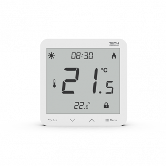 TECH EU-297z V3 drátový pokojový podomítkový termostat