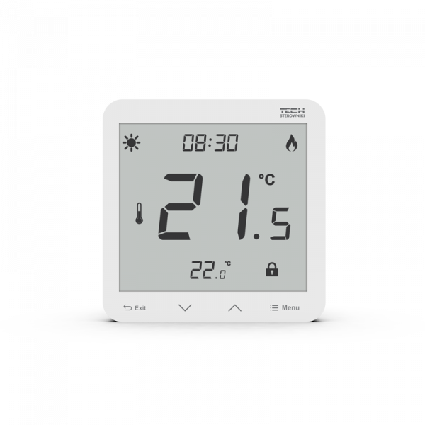 TECH EU-297z V3 drátový pokojový podomítkový termostat