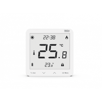 TECH EU-297 V3 drátový dvoupolohový pokojový termostat