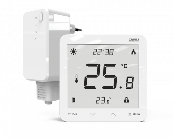 TECH EU-297 V2 Bezdrátový dvoupolohový pokojový termostat