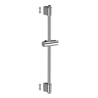 Posuvný držák sprchy 70cm, nerez/plast/chrom
