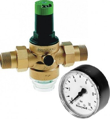 Honeywell D06F-3/4AM 3/4' DN 20 redukční ventil vč. manometru