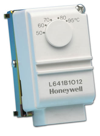 Honeywell L641B1012 příložný termostat 50-95°C,příložný termostat k čerpadlu