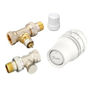 Danfoss set RA-N přímý ventil 1/2' + Redia RA termostatická hlavice + RLV-S