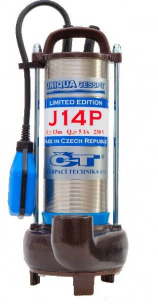 Kalové čerpadlo UNIQUA CESSPIT J14 P, 1,15kW/230V