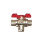 B Meters kulový kohout DN15 s jímkou M10x1