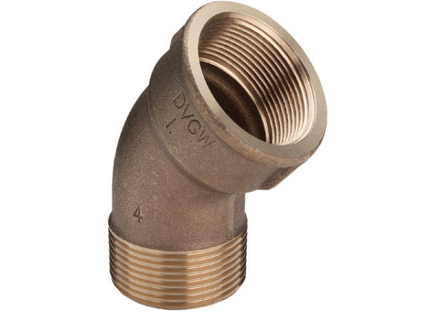 koleno Viega 45° 1/2' (1) červený bronz