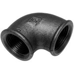 koleno černé 1/2' / 90° (2) č.90