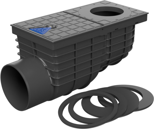 Lapač KV 110 B Střešních splavenin boční černý, přítok 375 l/min