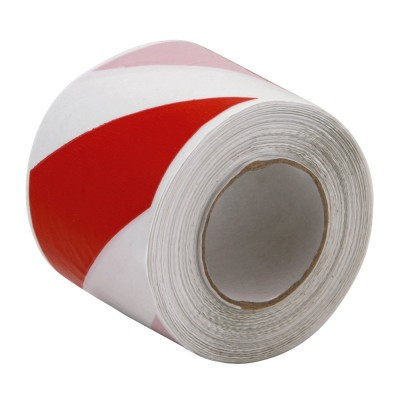 Výstražná páska červeno / bílá 80 mm x 250 m