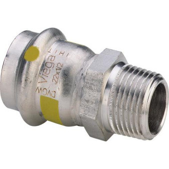 Viega Sanpress Inox G-přechodový kus 22x3/4' z.vně m.0211