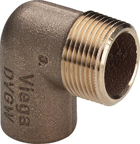 Viega přechodové koleno 90° Cu 15x1/2' vně. z. m.94092G