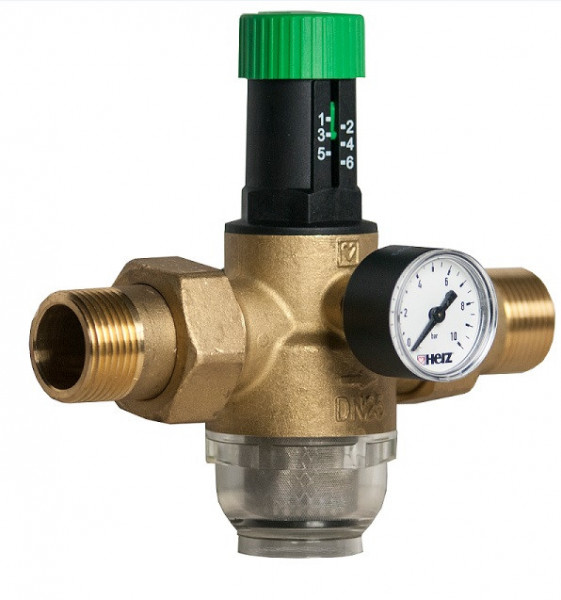 HERZ Regulátor tlaku vody 1-6 bar, DN 32, PN 16