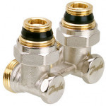 Danfoss RLV-KS šroubení H rohové vč. redukcí 1/2'x3/4' 003L0222