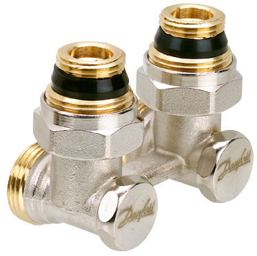 Danfoss RLV-KS šroubení H rohové vč. redukcí 1/2'x3/4' 003L0222