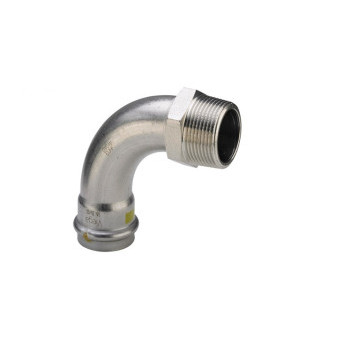Viega Sanpress Inox G-přechodový oblouk 90°, d15, R1/2' m.0214