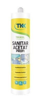 Silikon sanitární TEKASIL Acetát 300ml bílá RAL9016