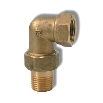 šroubení topenářské 1/2' rohové mosazné V-4301