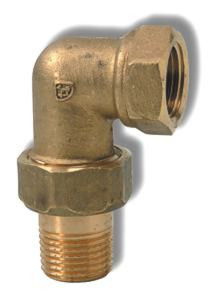 šroubení topenářské 1/2' rohové mosazné V-4301