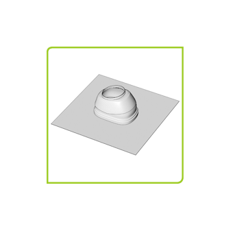 BRILON univerzální střešní taška DN 100/60 a 125/80 olovo/PE, černá,35-55°