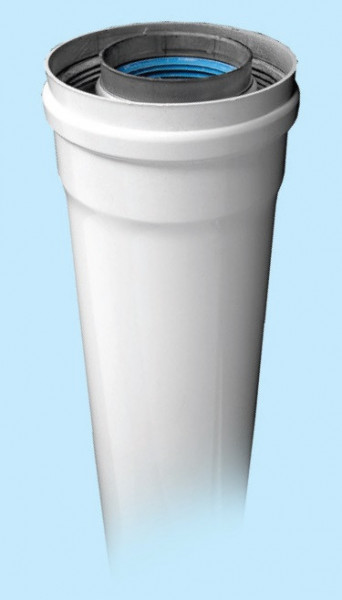 Trubka DN80/125, L-2000mm, bílá - Al-koncentrická