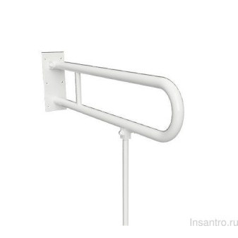 Help sklopný úchyt ve tvaru U 813mm s opěrnou nohou, bílý