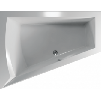 Teiko vana GALIA 175x135x50cm, 417l, L-levá plast. bílá