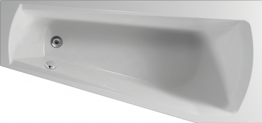 Teiko vana HARMONY 160x75x42cm, 100l, P-pravá, plast. bílá