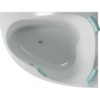Teiko vana SPINELL 160x125x55,5cm, 360l, P-pravá, rohová plast. bílá