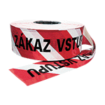 Výstražná páska červeno / bílá 80 mm x 250 m Zákaz vstupu