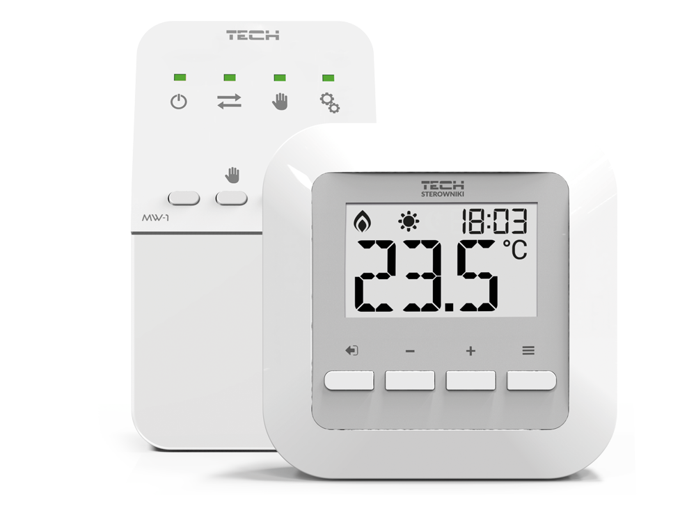 TECH EU-295 v2 bezdrátový dvoupolohový pokojový termostat